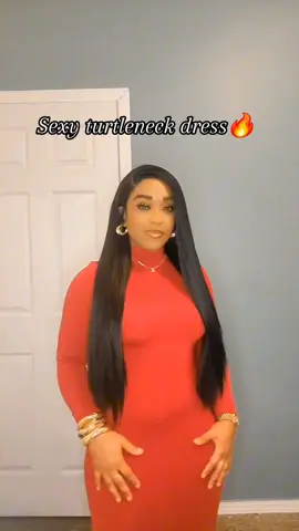 This dress is so sexy 🔥 Perfect for the fall @OYV-Fashion #turtleneckdress #dress #bodycondress #maxidress #sexy #fallclothes #longsleevedress  #womenswear #thickgirl #skinnygirl #tiktokshop #fyp #capcut 