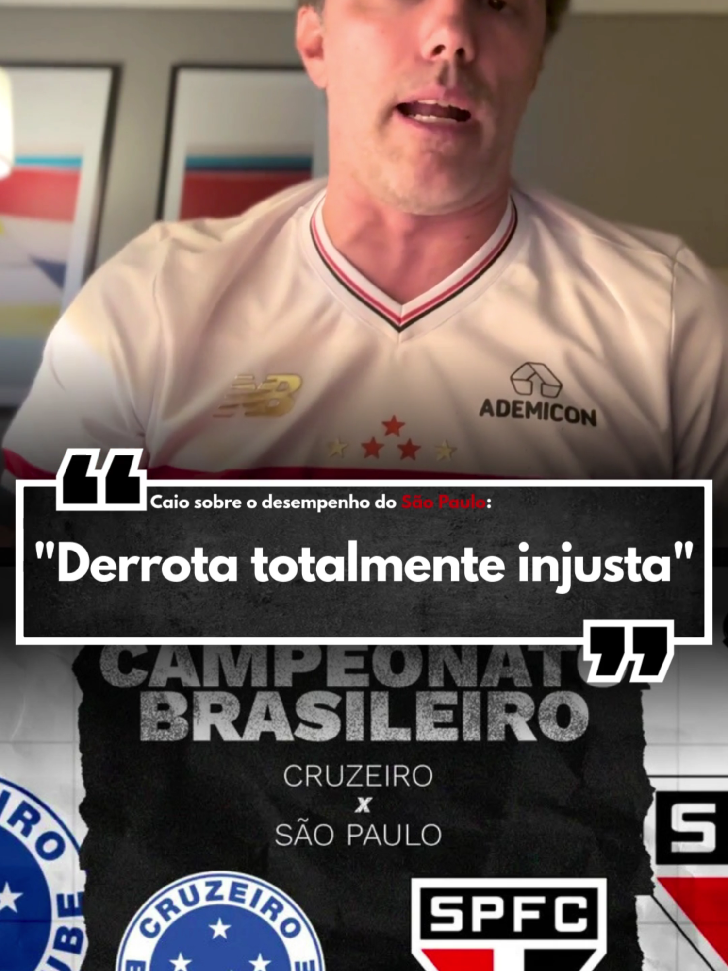 CAIO ANALISA O DESEMPENHO DO SÃO PAULO CONTRA O CRUZEIRO. #saopaulo #cruzeiro #futebol #brasileirao