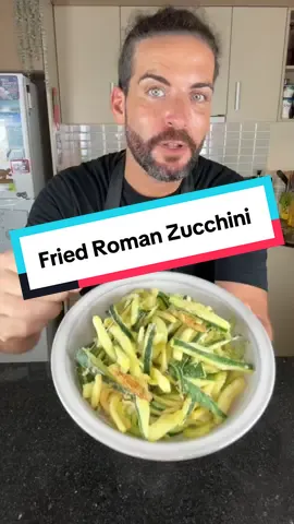 Roman Deep-Fried Zucchini | Crunchy & Irresistible Crispy, golden, and addictive — these Roman-style fried zucchini are the perfect snack, side dish, or aperitivo bite. Simple ingredients, authentic taste, and that irresistible crunch! Ingredients (serves 2–3): 	•	3 zucchini 	•	Flour (enough for dusting) 	•	Rock salt 	•	Frying oil 	•	Extra salt to finish Instructions: Wash and dry zucchini, cut off top and bottom, then slice lengthwise into 4mm strips. Cut into thin sticks about 3mm wide. Place in a bowl with rock salt, let sit 15 min to release water. Rinse and pat dry gently. Dust with flour, shake off excess with a strainer. Fry in hot oil for 3–4 min until golden and crunchy. Season with extra salt and enjoy hot! Full recipe and more 👉 www.cookingwithtucci.com #cookingwithtucci #friedzucchini #romanfood #italiansnacks #italianstreetfood     