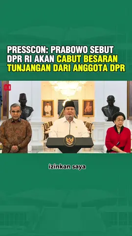 Presiden Prabowo ditemani Ketua DPR dan ketum Parpol lain buka suara menyikapi hal yang terjadi belakangan ini. Ia mengambil langkah tegas kepada anggota DPR yang membuat rakyat marah melalui ucapan dan tindakan, serta “DPR akan dilakukan pencabutan beberapa kebijakan DPR RI termasuk besaran tunjangan Anggota DPR dan juga moratorium kunjungan negara ke Luar Negeri,” ungkap Prabowo pada Konfrensi Pers, di Istana Negara. Ia juga meminta rakyat tidak mudah diadu domba. #pesonamuba #prabowo #demo 