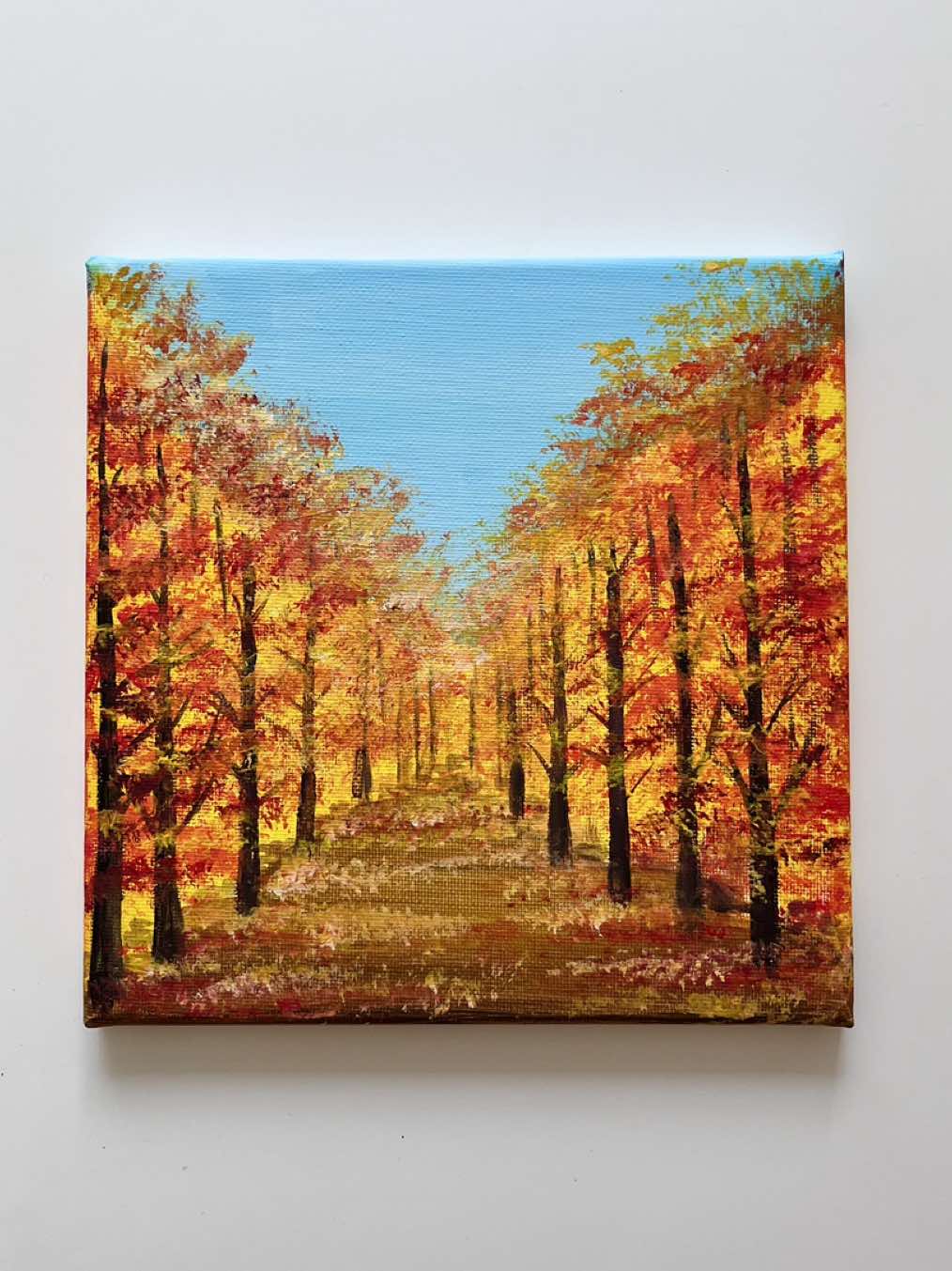 🍂 Magischer Herbstwald in Acryl🎨 Ein einfacher, aber wunderschöner Herbstwald in Acryl – Schritt für Schritt erklärt. Perfekt auch für Anfänger❤️ . . . . . . ✨ Bob-Ross-Techniken mit Acrylfarben 🌅Herbst Kunst 🌺Landschaft malen #herbstkunst #acrylmalerei #malereiideen #bobrosstechnik 
