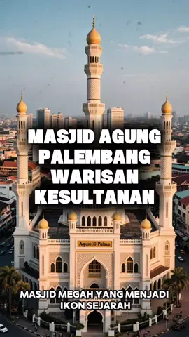 Masjid Agung Palembang adalah masjid terbesar dan tertua di Sumatera Selatan. Dibangun tahun 1738 oleh Sultan Mahmud Badaruddin I, masjid ini memadukan arsitektur Melayu, Tionghoa, dan Eropa. Selain sebagai pusat ibadah, Masjid Agung menjadi saksi sejarah Kesultanan Palembang dan perjuangan rakyat melawan Belanda. #MasjidAgungPalembang #SejarahPalembang #WisataSejarah #SejarahIndonesia #ExplorePalembang