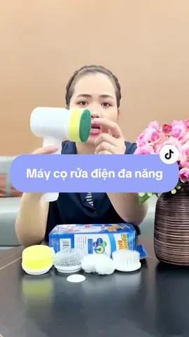 Máy Cọ Rửa Điện Đa Năng Sạc USB-Vệ Sinh Bếp,Bồn Rửa Mặt,Đánh Bóng Với 5 Đầu Thay Thế. #maycoruacamtay #maycoruadien #maychabangdien #banchaidiendanang 