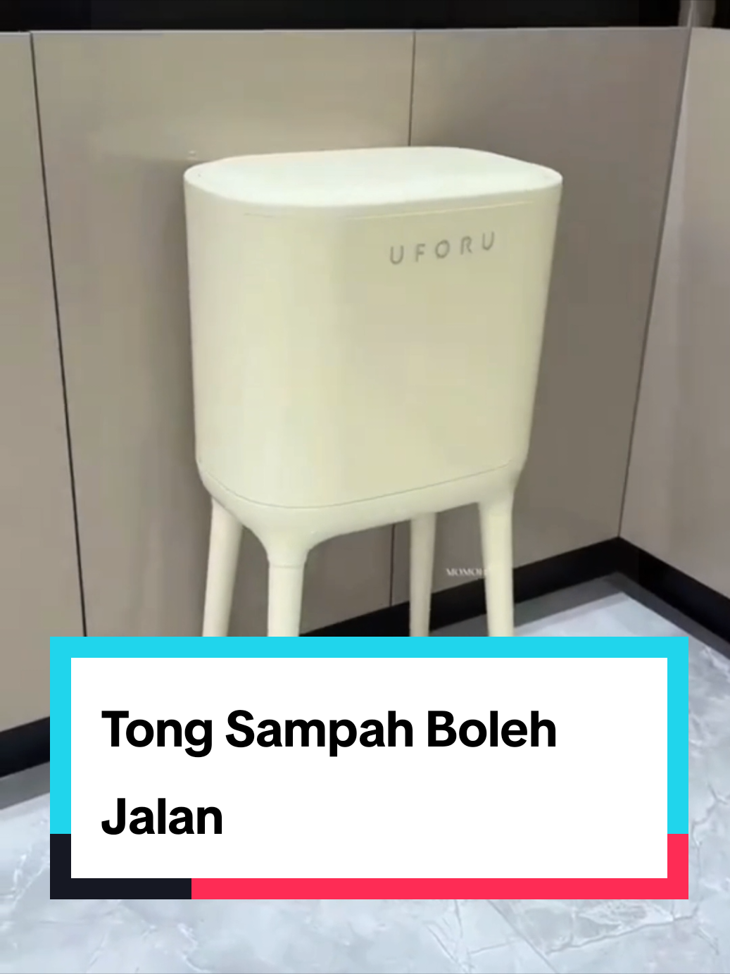 Tong sampah ada roda 🔥 Mulut besar 32cm, buang senang gila ✨ Design 2 lapis, plastik tak nampak luar 👌 #fyp #viral #tiktokmalaysia #barangviral #barangmurah 