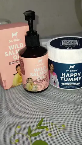 Dr. Shiba Digestive Bundle Happy Tummy And Salmon Oil #happytummy #happytummybeefflavored #drshibabundle #drshibawildsalmonoilfordogsandcat #drshibafoodsupplement 