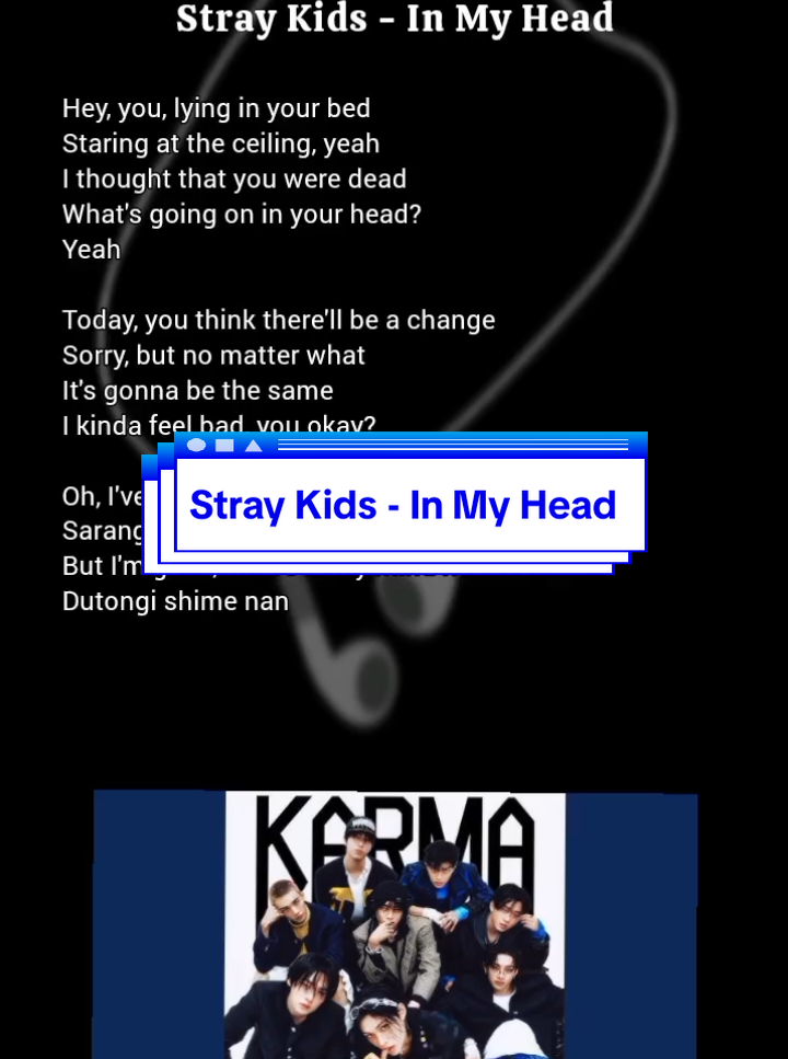 Stray Kids - In My Head, Lyrics  #easylyric #lirik #inmyhead #straykids #stay 
