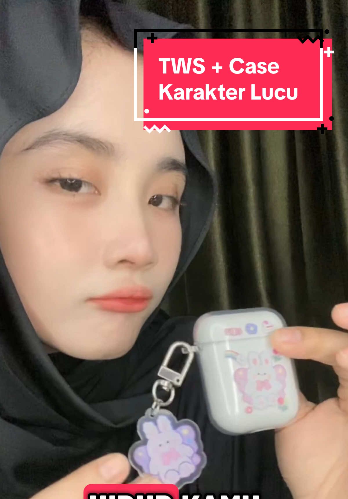 Aaa aku suka disain TWS nya,, 🥰🥰😍😍😘 #dingdong #tws #headset #headsetlucu #headsetcase 