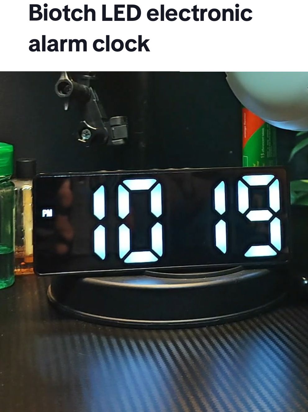 Biotch LED Clock  #ledclock #clock #time #tiktokfinds 