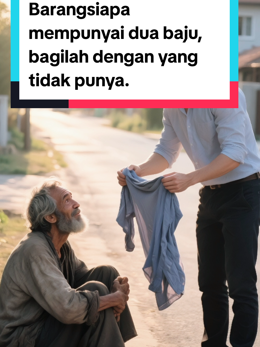 Makanan Rohani Rabu Pagi, 3 September 2025, diambil dari : Lukas 3:11 : Jawabnya: ‘Barangsiapa mempunyai dua helai baju, hendaklah ia membaginya dengan yang tidak punya, dan barangsiapa mempunyai makanan, hendaklah ia berbuat juga demikian.’ Ayat ini adalah panggilan untuk hidup dalam kepedulian dan kasih terhadap sesama. Yohanes Pembaptis menegaskan bahwa pertobatan sejati tidak hanya ditunjukkan lewat kata-kata atau ritual, melainkan melalui tindakan nyata yang mencerminkan kasih Alah. Berbagi dengan sesama, terutama yang kekurangan, adalah wujud iman yang hidup. Tuhan tidak menuntut kita memberi dari apa yang tidak kita punya, tetapi dari berkat yang telah Ia percayakan kepada kita. Saat kita rela berbagi, kita sedang menjadi saluran kasih-Nya bagi orang lain, dan itulah ibadah yang sejati. Pagi ini, mari kita renungkan: adakah orang di sekitar kita yang membutuhkan uluran tangan? Jangan menunda untuk berbagi, karena dalam memberi kita sedang memuliakan Tuhan. Hati yang murah hati bukan hanya memberkati orang lain, tetapi juga membawa sukacita dan damai dalam hidup kita. Tuhan Yesus Kristus Memberkati, Amen. #penginjil_ #firmantuhan #chatgpt #capcut #capcut_edit 