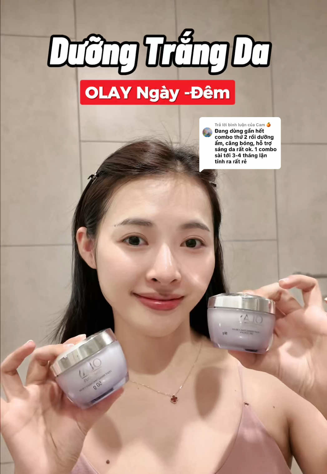 Trả lời @Cam 🍊 Dùng oki mà đang có giá tốt nè #olay #olaythailand #duongtrang #kemduongolay #olayluminous 