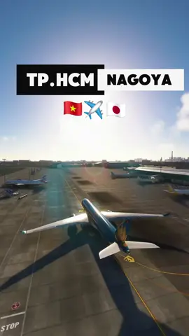 Chuyến bay thương mại của Vietnam Airlines từ Thành phố Hồ Chí Minh tới Nagoya, tỉnh Aichi, Nhật Bản 🇻🇳✈️🇯🇵