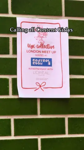 Calling all UGC content girls head over to Instagram and follow @the.ugccollective  Link in bio to register interest in event  #ugc #ugccreator #ugcevent #fyp #londoncreators 