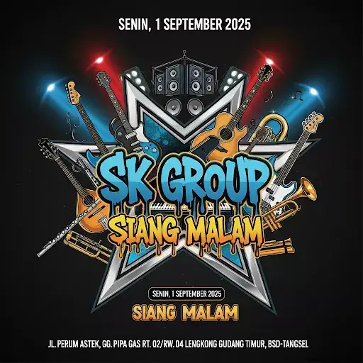 SENIN, 1 SEPTEMBER 2025 JL. PERUM ASTEK, GG. PIPA GAS RT. 02/RW. 04 LENGKONG GUDANG TIMUR, BSD-TANGSEL, SIANG MALAM