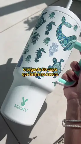 Revelado o segredo! ÚLTIMAS UNIDADES! #colecaomeoky #meoky #fundodomar #copoquebrhanoescuro #copotermico 