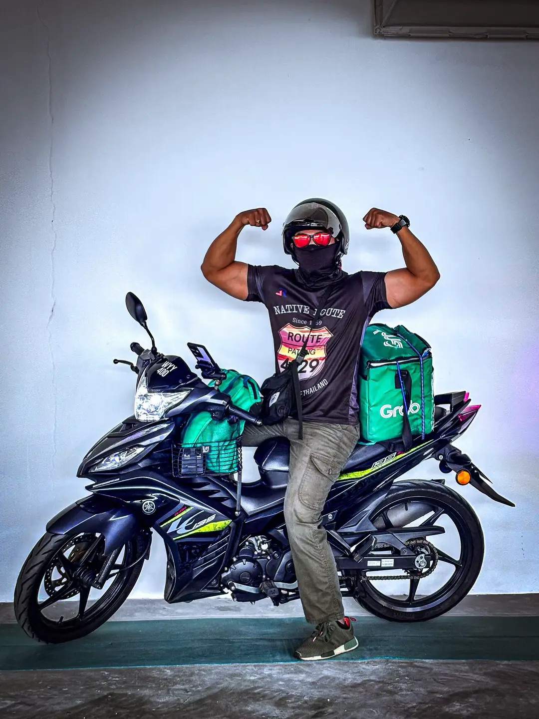 Abam grab nak campak mana🤭#harikemeredekaan #merdeka #merdeka2025 #rider #fyp 