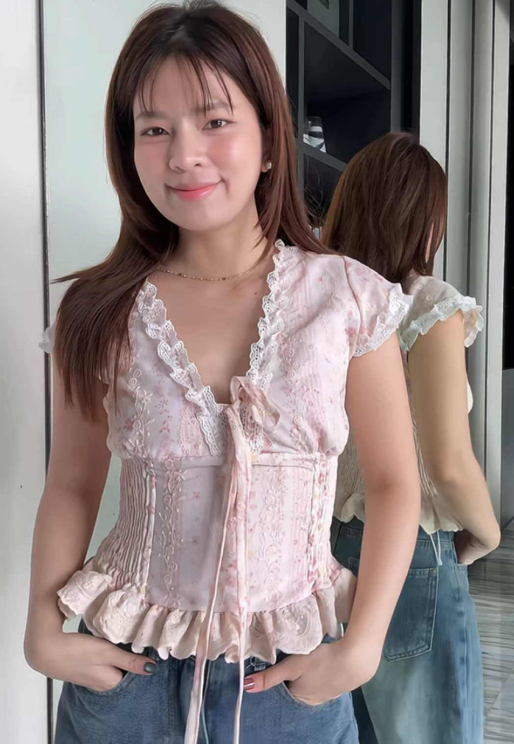 ต้องโดน🩷🫶🏻#เสื้อ#เสื้อฉลุลูกไม้ #เสื้อน่ารัก #เสื้อสาวอวบ #เสื้อลูกไม้ 