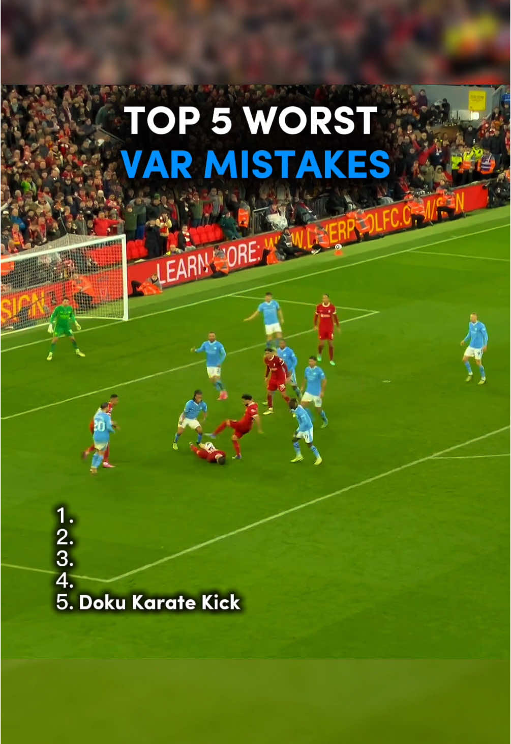 Top 5 worst VAR decisions in the Premier League #footballtiktok #football #fyp 