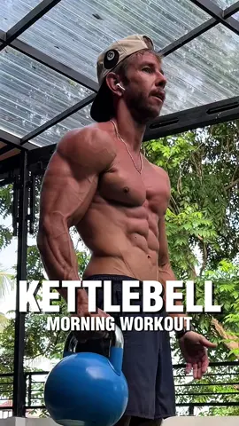 ✅ KETTLEBELL MORNING WORKOUT 🎯 This format will train your whole body and increase calorie expenditure thanks to the dynamic movements and engagement of large muscle groups. ⏳ 3 rounds / 30 sec work / 30 sec rest  #kettlebell #fullbodyworkout #homeworkout #fit #morningworkout 