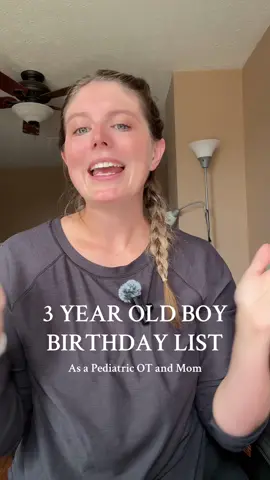Shopping for a 3 year old’s birthday? 🎁 As a pediatric OT + mom, here’s my OT-approved gift list for toddlers that’s fun AND supports development 🙌 Which of these would your little one love most? ⬇️ #toddlergifts #pediatricOT #toddlerbirthday #giftguide #MomsofTikTok 