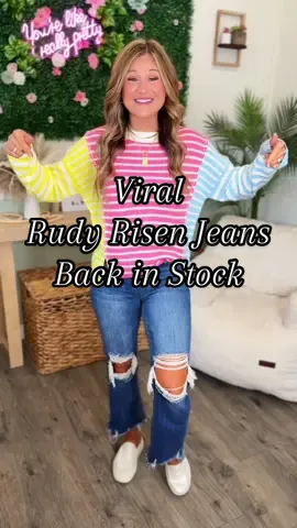 The hottest selling jeans on tiktok are BACK IN STOCK! Snag them before they sell out, again! @Wild Oak Boutique  #rudyrisenjeans #risenjeans #risen #tummycontroljeans #fallfashiontrends 