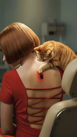 ASMR pimple cat popping#asmr #aiart #pimple #satisfyingvideo #catslovers 