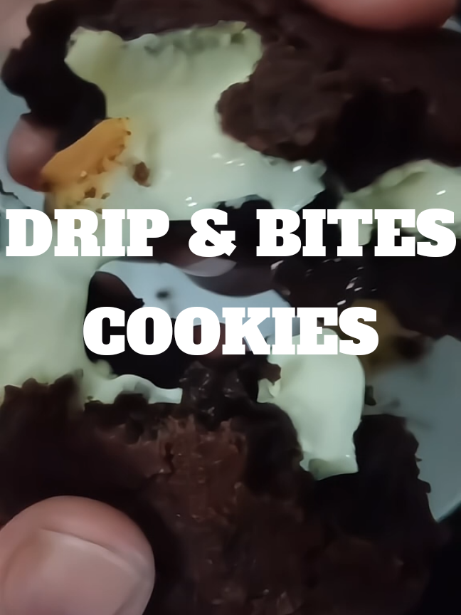 Drip and Bites Cookies!😋 #dripandbites #dripandbitescookies #chunkycookies #chocolatecookies #cookies 