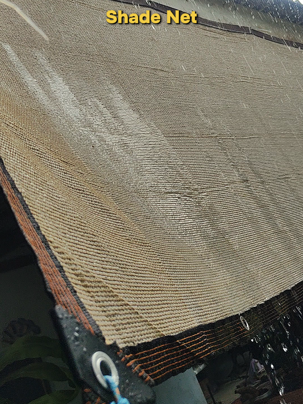 Kering lantai luar rumah dari kena hujan. #sunshadenet #shadenet #jaring #outdoor #privacy 