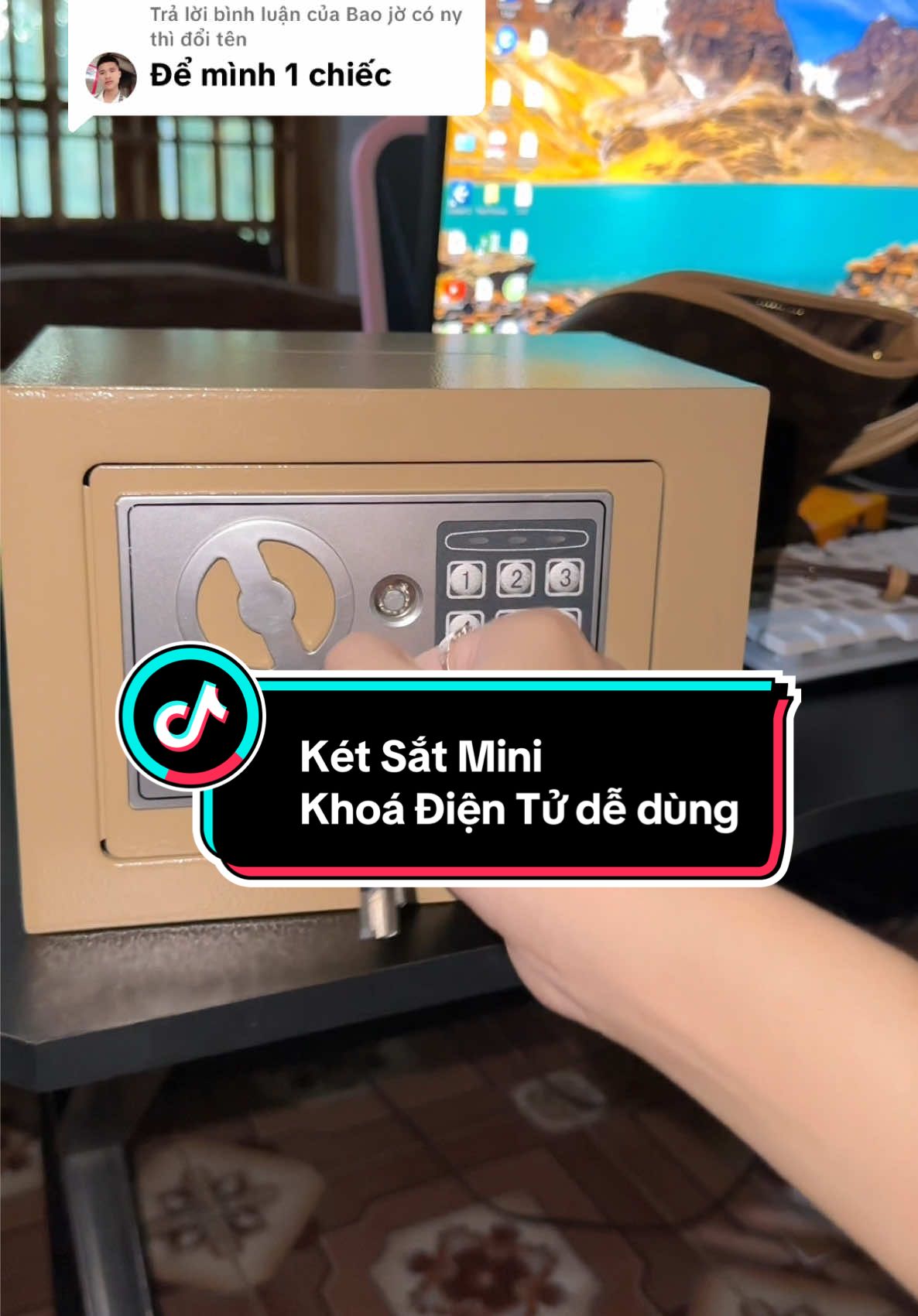 Trả lời @Bao jờ có ny thì đổi tên cái sắt mini mà có cả khoá điện tử , dễ sử dụng cho gia đình ##ketsatmini##ketsatminidientu##ketsat##ketsatdientumini##huongbinhthuong 