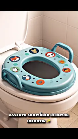 🚽✨ Mais conforto e segurança na hora do desfralde! Seu pequeno merece essa ajuda divertida 💙👶 #Praticidade #ConfortoInfantil.DEIXEM NOS COMENTÁRIOS 