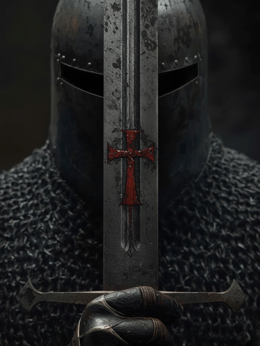 When faith becomes a weapon, even the heavens ignite… ✝️ Relive the ultimate battle, where a holy warrior faces the forces of darkness in the name of God. For more legends of the Templars, the Holy War, and forgotten epics, follow now! #Templars #HolyWar #EpicBattle #knights #wallpaper 