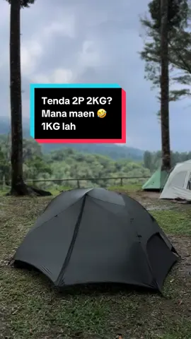 Tenda 2P 2KG? Mana maenn 1KG lah #ultralight #ultralightbackpacking #tenda #tendaultralight2p #blacksherpa 