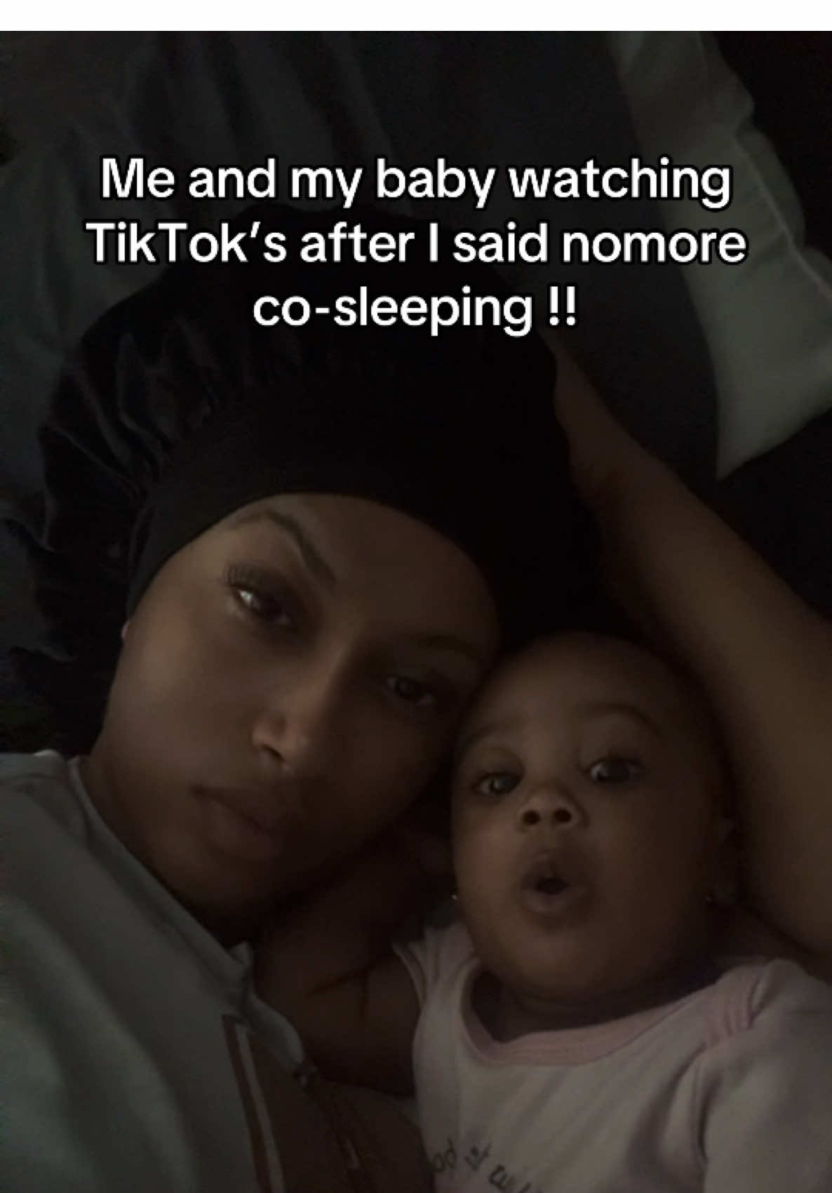 This is how we be in real life 😂 #MomsofTikTok #cosleeping #momtok #6monthsold 