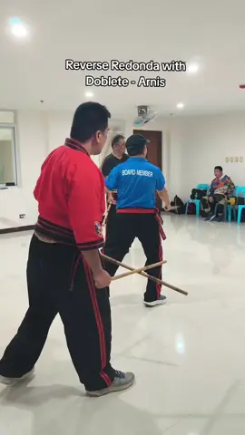 Reverse Redonda with Doblete - Arnis #fma #filipinomartialarts #kali #arnis #eskrima 