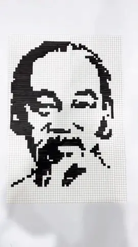 Bức tranh pixel Bác Hồ là bức đặc biệt nhất mình từng vẽ để kỷ niệm 80 năm Quốc khánh 2/9 ❤️🇻🇳 #pixel #pixelart #pixelartideas #bacho #hochiminh 