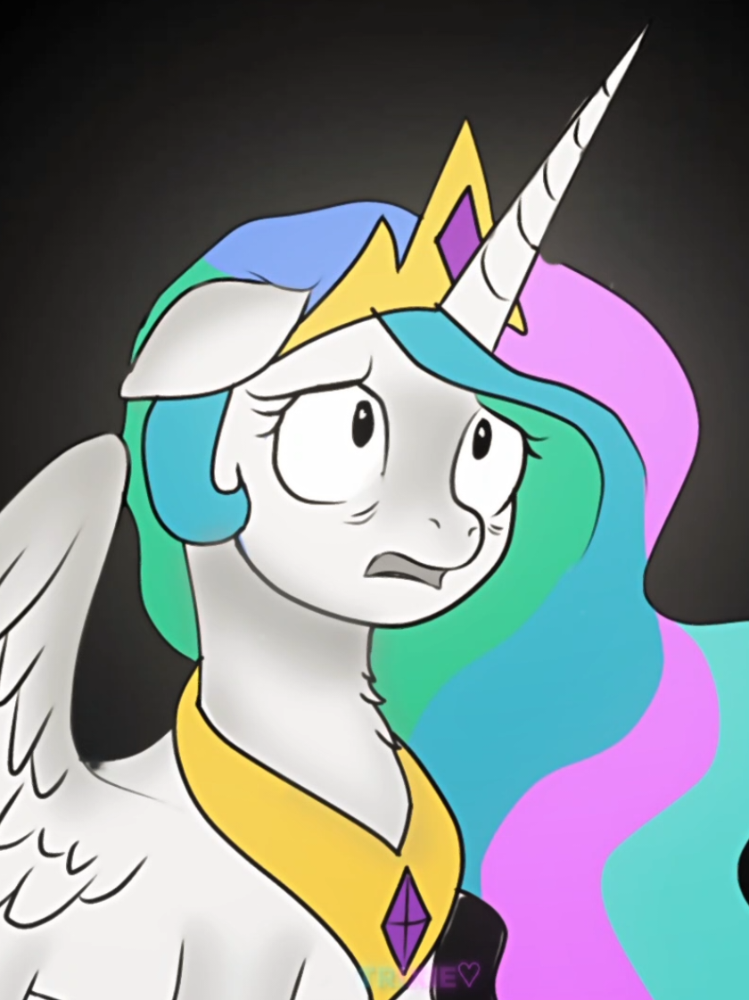 when she realises her student has become too powerful #mylittlepony#celestia#twilightsparkle also ik this isnt my usual content and I suck at drawing but I really wanted to join this trend😭#fyp#mlp