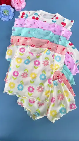 Combo 5 bộ thun tăm cho bé gái#khoaibapkids #thoitrangtreem #mevabe #dobegai #setxinhbegai 