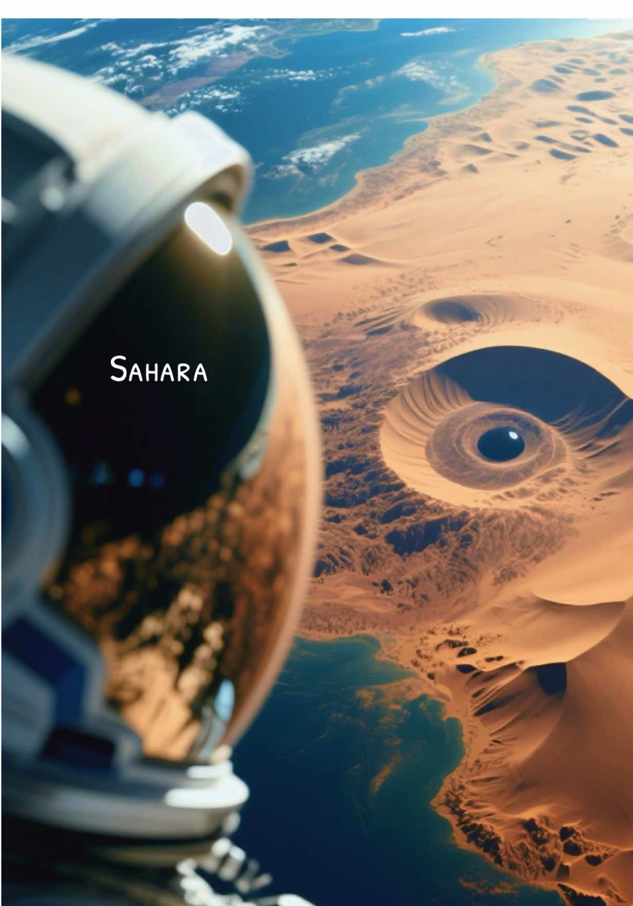 Eye of the Sahara – A massive “bullseye” seen from space 👁️🌍 #EyeOfTheSahara #SaharaDesert #EarthMysteries #AtlantisTheory #fyp 