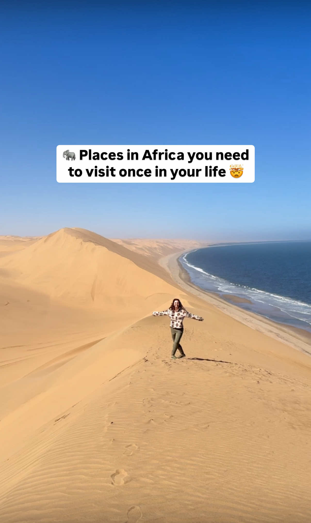 All the details👇🏼🤯 Africa is a very special continent and there truly are some epic places in Africa that are beyond mind blowing!  📍Ngorongoro Crater Location: Tanzania 🇹🇿  Closest international airport: Kilimanjaro ✈️ Best time to visit: Jan-Feb & July-August PRO TIP:  Visit early in the morning to avoid the crowds! 📍Maasai Mara National Reserve Location: Kenya Closest international airport: Nairobi ✈️ Best time to visit: Jan-Feb & July-August PRO TIP:  Visit during low or shoulder season to avoid the epic crowds! 📍Sandwich Harbour Location: Namibia 🇳🇦 Closest international airport: Windhoek ✈️ Best time to visit: May-October PRO TIP: You need a permit to access this area, so we recommend booking a 4x4 tour! 📍Kruger National Park  Location: South Africa 🇿🇦  Closest international airport: Hoedspruit ✈️ Best time to visit: May-October PRO TIP: We recommend visiting at least 2 lodges on 2 different reserves within the area!  📍Serengeti National Park Location: Tanzania 🇹🇿  Closest international airport: Kilimanjaro ✈️ Best time to visit: Jan-Feb & July-August PRO TIP:  Visit during Jan & Feb for the wildebeest calving season, cheaper rates & fewer crowds! 📍Deadvlei   Location: Namibia 🇳🇦  Closest international airport: Windhoek ✈️ Best time to visit: May-October PRO TIP: Be sure to go early in the morning as the temperatures soar in the afternoon!  📍Sabi Sands   Location: South Africa 🇿🇦  Closest international airport: Hoedspruit ✈️ Best time to visit: May-October PRO TIP: This is an absolute hot spot for spitting leopards and one of the best areas in the world to see them!  Follow @mrandmrsd.adventures for more travel tips & guides to help you plan epic world adventures! 🧡 #safaritrip #AfricanSafari #safariadventure #africa #bucketlistdestination #dreamdestinations #africatravel  