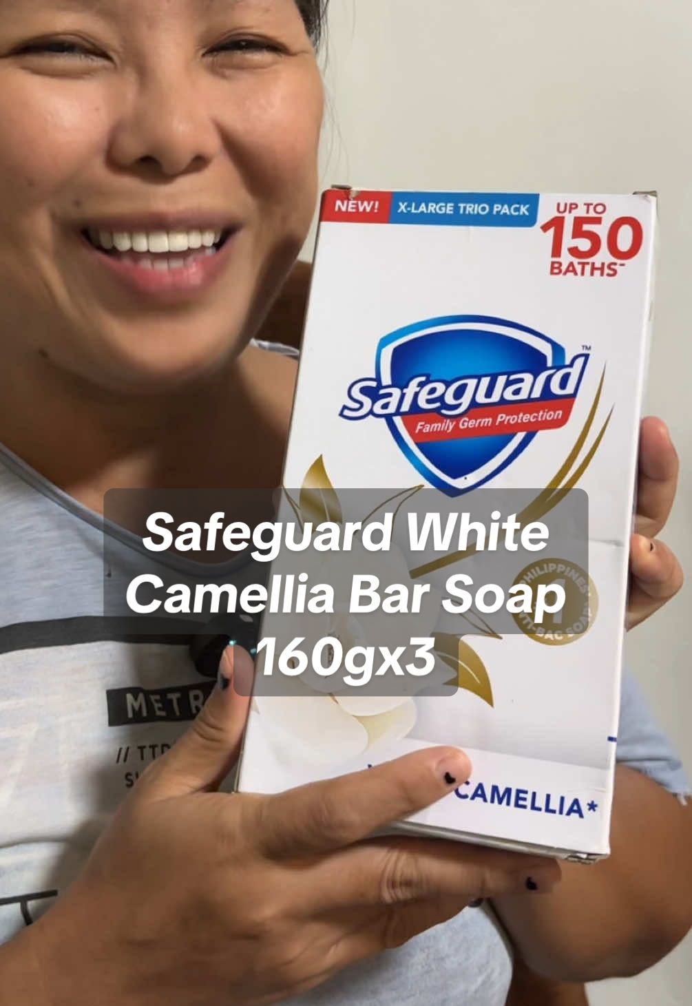 Stay protected and fresh every day with Safeguard White Camellia Bar Soap Trio Pack (160g x3). Trusted germ protection, long-lasting freshness, and gentle care for your skin. #SafeguardSoap #GermProtection #SkinCareEssentials #DailyHygiene