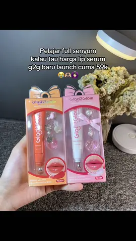 Replying to @MAMI AZALIA wajib borongg, diskonnya gede bgt😍 #lipserum #glad2glow #g2g #lipcare 
