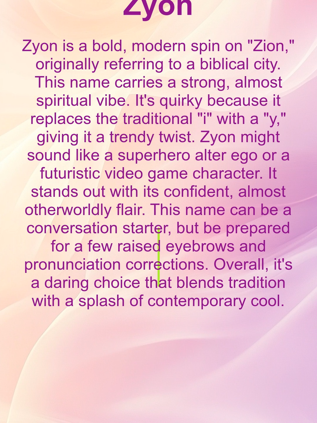 #Zyon #Namemeaning #Namestory #Babyname #Nameinspiration   #Zyonmeaning      Comment on your experience with Zyon