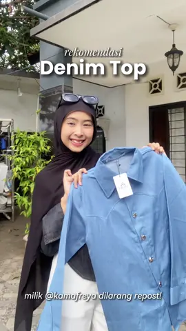 denim top anti gatel🙂‍↔️ #denimtop #asokafashion #atasandenim 