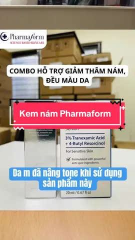 Combo kem nám phân khúc tầm trung ko có đối thủ gọi tên #pharmaform #skinbrightener #spotcorrector #mihaskincare #duocmypham #sỉle #tuyenctv 