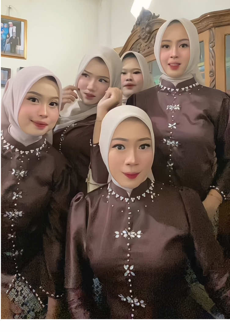 cakep bgt iniii🤎🍫🐻🫶#oneset #bajukurungmelayu #bridesmaids #fyp 