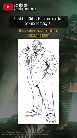 President Shinra isn't nearly as important as he thinks he is | #finalfantasy #ff7 #tbshorts #finalfantasy7 #shinra