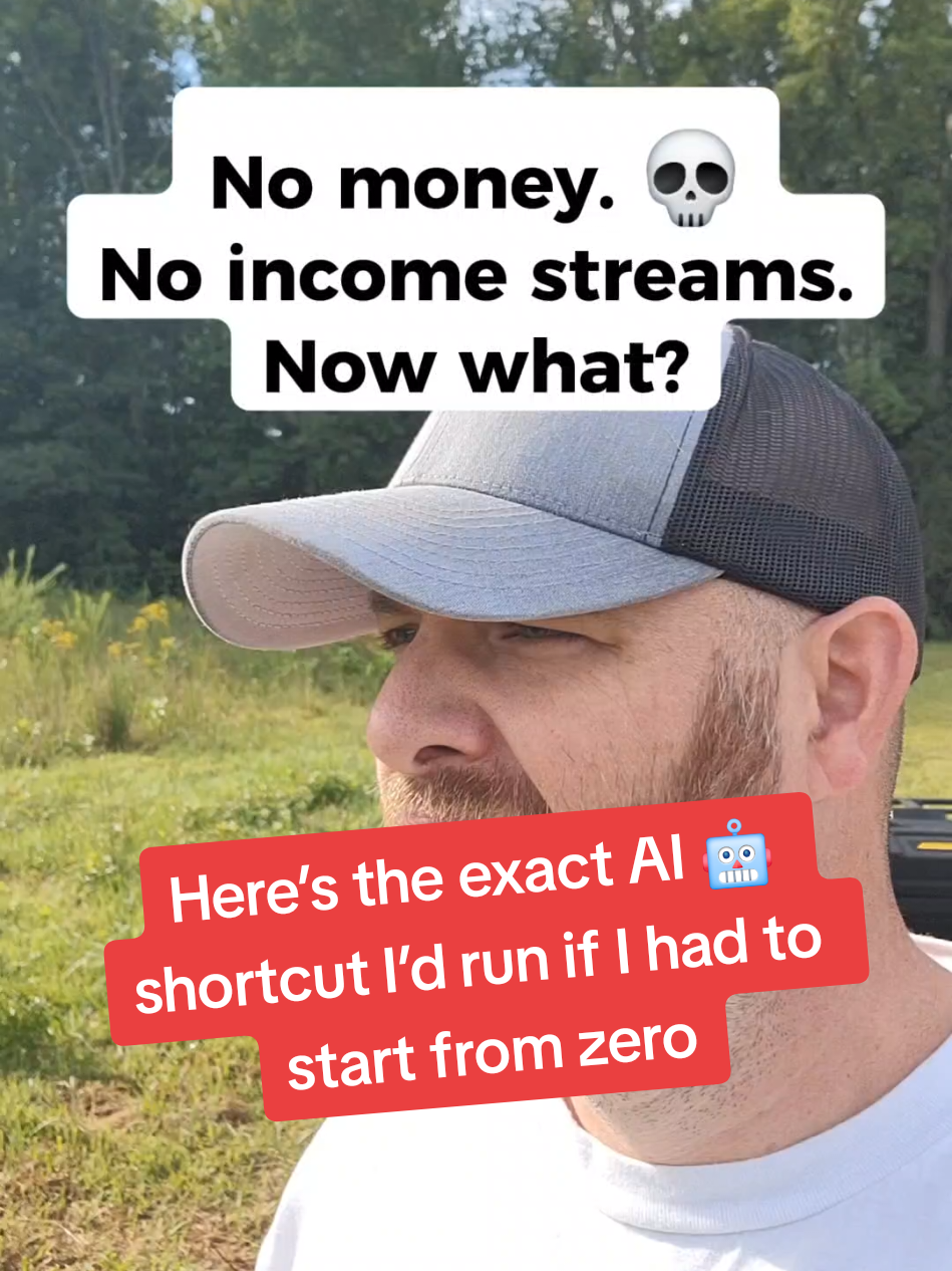 💀 No money. No income streams. Now what? Here’s the exact AI 🤖 shortcut I’d run if I had to start from zero.  #sidehustlesecrets #sidehustletips #entrepreneur #sidehustleideas #forbiddenknowledge 