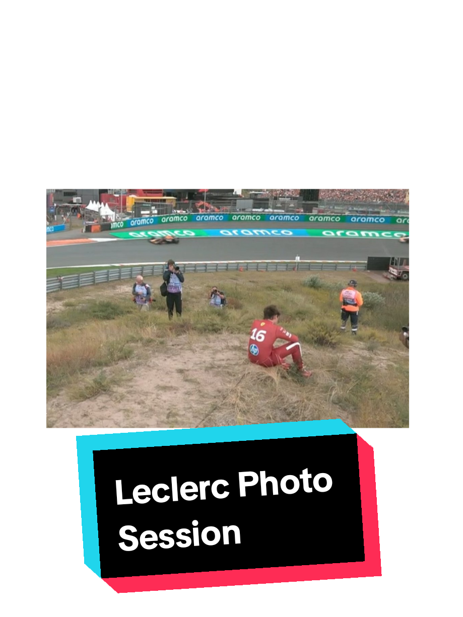 yang lain balapan, leclerc malah sesi foto model #charlesleclerc #leclerc #ferrari #dutchgp #bagusf1update 
