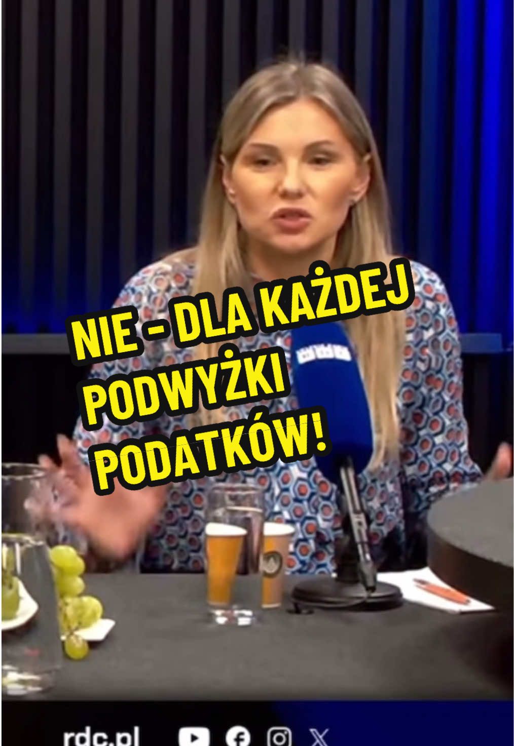 @Anna Świergocka: Były jasne założenia i były jasne deklaracje pana prezydenta w czasie kampanii, jakie ustawy będą podpisywane, a jakie nie.  Nie ma znaczenia, czy chodzi o alkohol, czy chodzi o cukier, czy o jakieś inne usługi lub produkty. Chcę powiedzieć jasno: podatki nie powinny być podwyższane na żadne produkty. #gozdyra #podatki #rdc #konfederacja #nowanadzieja 