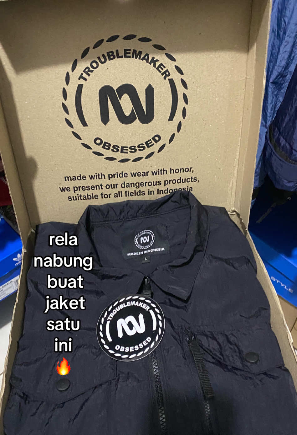 #ovs #jaket #nylon #casual #troublemaker 