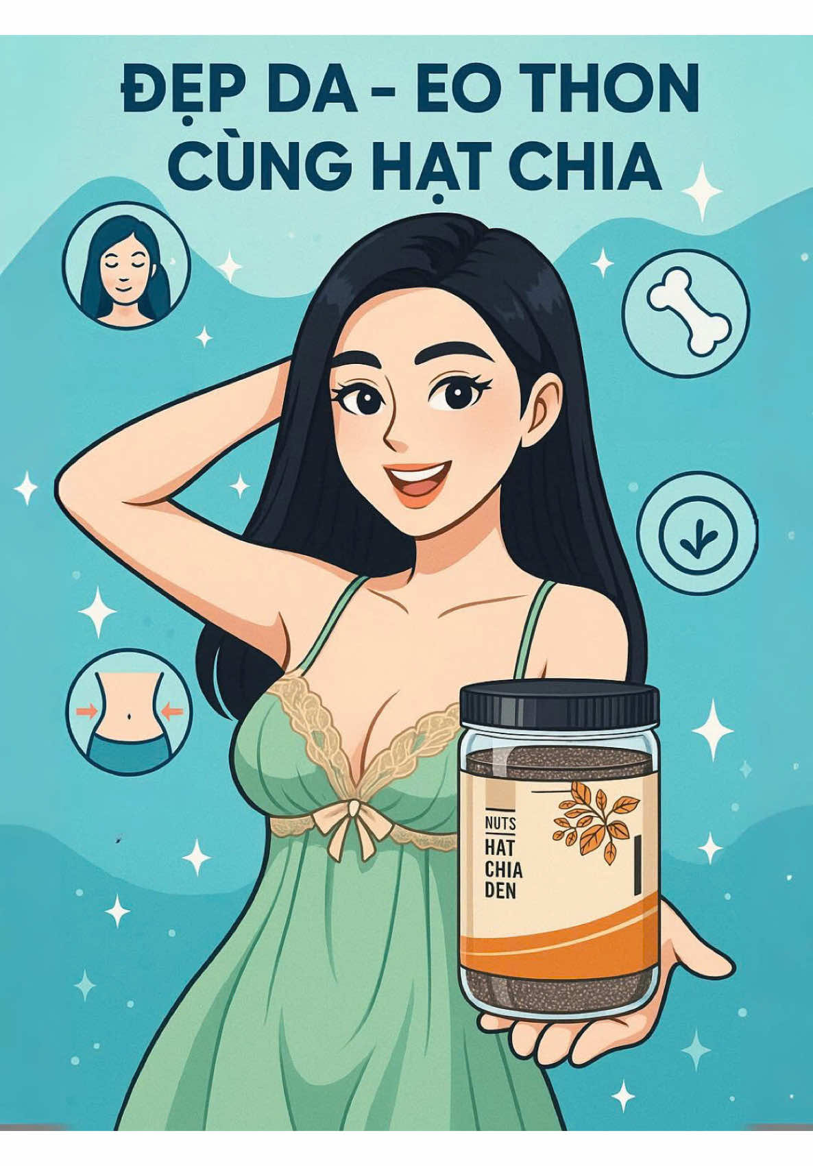 Nếu bạn ăn hạt chia mỗi ngày trong 2 tuần, cơ thể bạn sẽ thay đổi như thế nào?  #health #hatchia #hatchiaden #hatchiauc #khoedepcungban